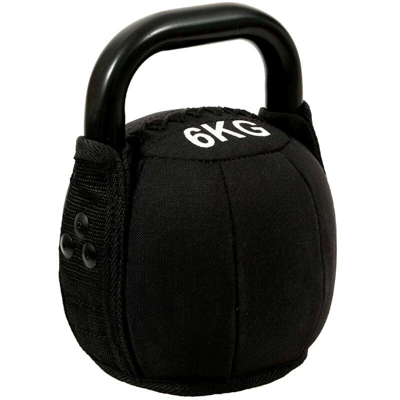 Kettlebell Amila Cordura 84779 Κλασικό με Επένδυση από PVC 6kg - Μαύρο