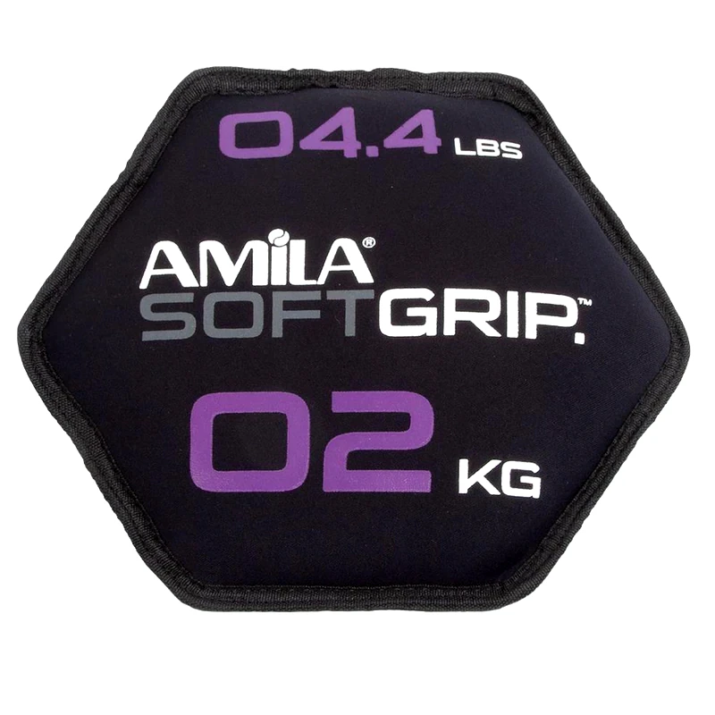 Δίσκος Βαρίδιο Amila 90751 Soft Grip - 2 kg