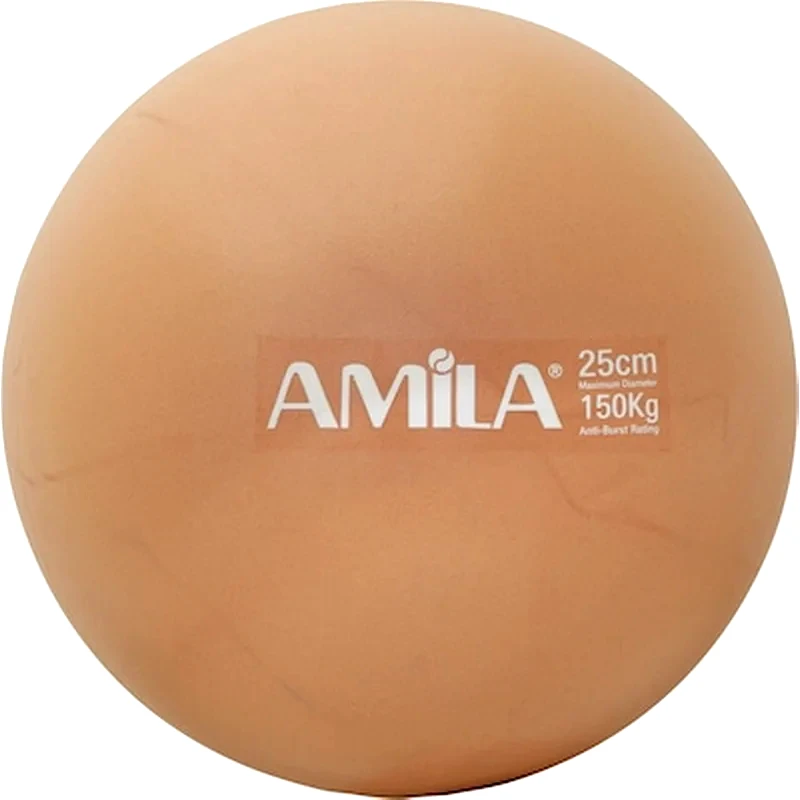 AMILA Μπάλα Γυμναστικής Amila Κατάλληλη για Pilates 0.18 kg 25 cm από PVC - Χρυσό