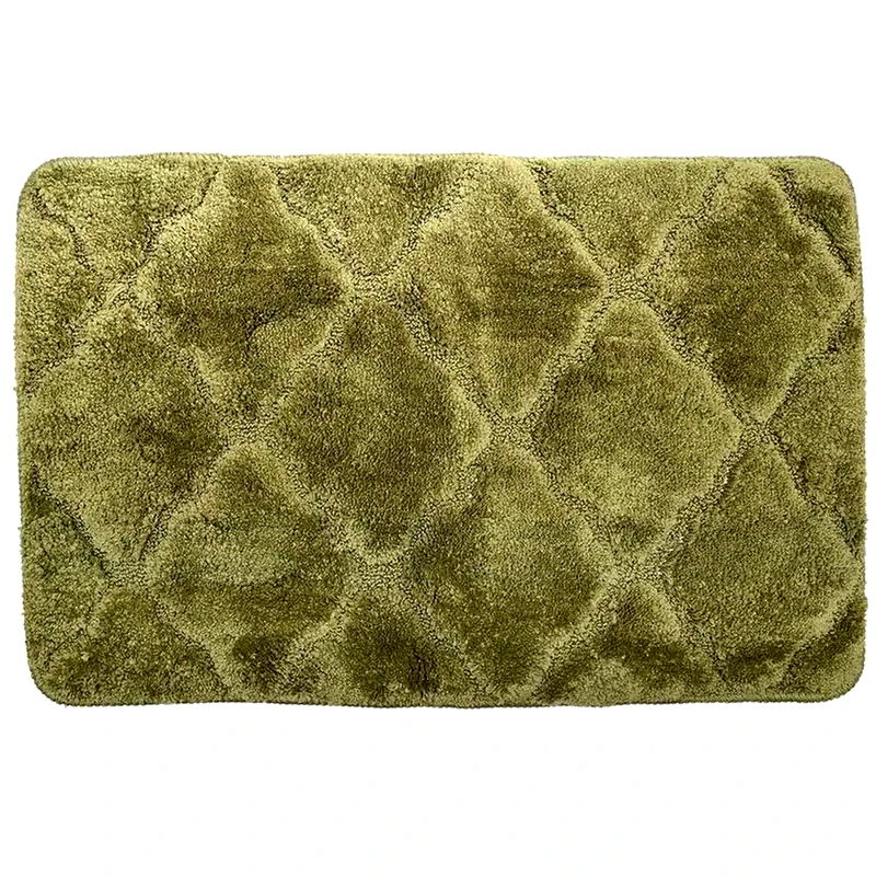 ΕSTIA Πατάκι Μπάνιου Estia Bamboo Essentials Olive 02-14896 Ορθογώνιο από Microfiber 70x45 cm - Πράσινο
