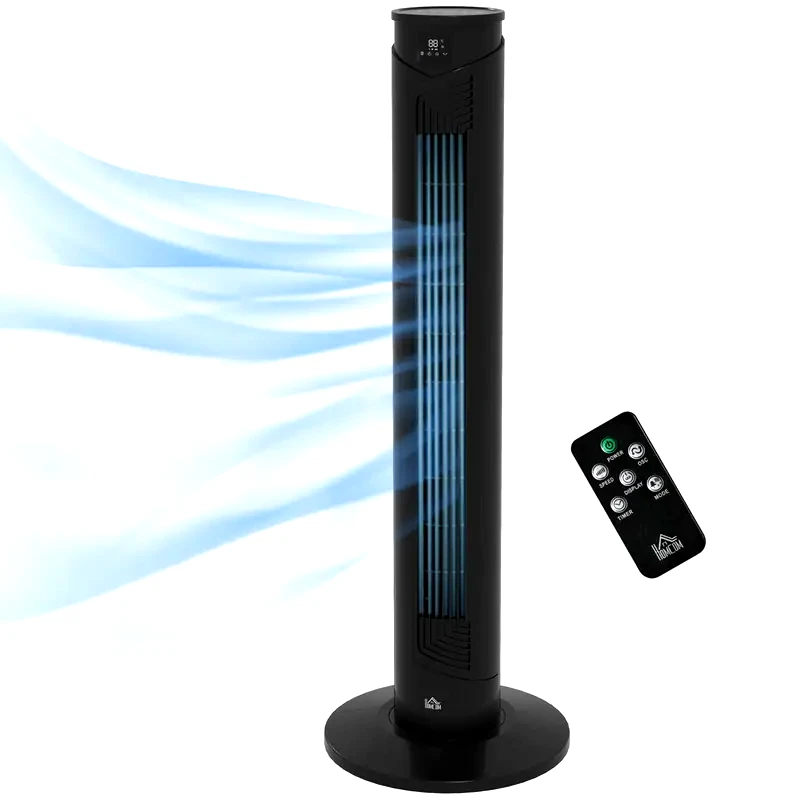 HOMCOM HOMCOM 45W 93cm Ανεμιστήρας Πύργος με Τηλεχειριστήριο