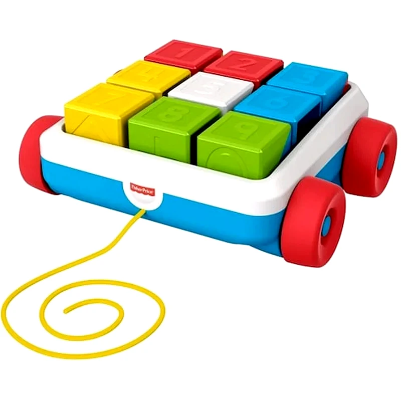 FISHER PRICE Fisher Price Συρόμενο Βαγονάκι Με Τουβλάκια Gjw10