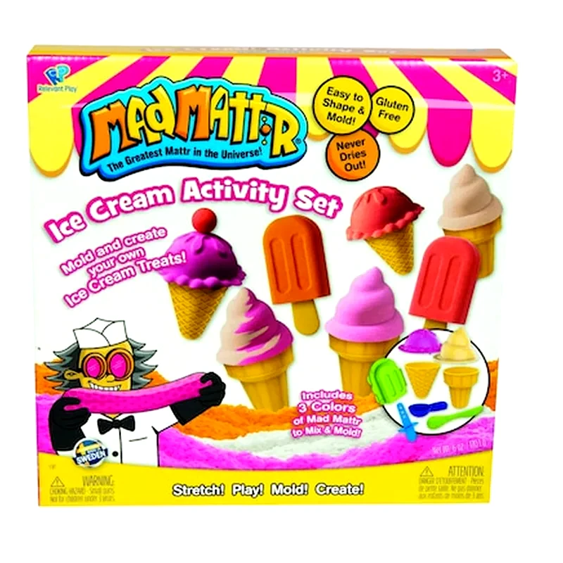 RELEVANT PLAY Mad Mattr Ice Cream Activity Set