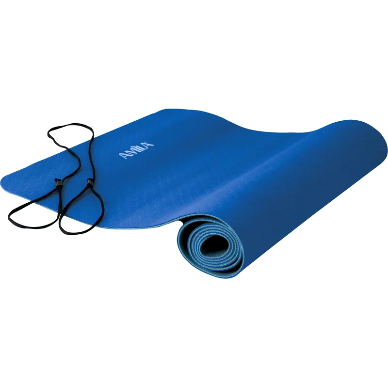 AMILA Στρώμα Γυμναστικής Amila Yoga Mat 81778 από TPE 173x60 cm - Μπλε