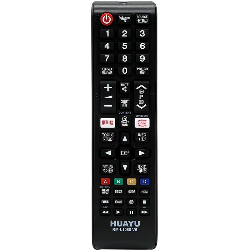HUAYU Τηλεχειριστήριο Τηλεόρασης Huayu RM-L1088 για Samsung - Μαύρο