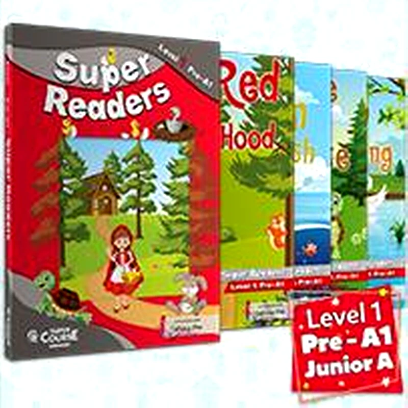 Super Readers 1 Pack Junior A (Golden Fish,Little red riding hood,The Hare and the Tortoise,The Ugly duckling)
