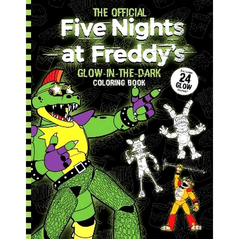 Five Nights at Freddys Glow in the Dark Coloring Book