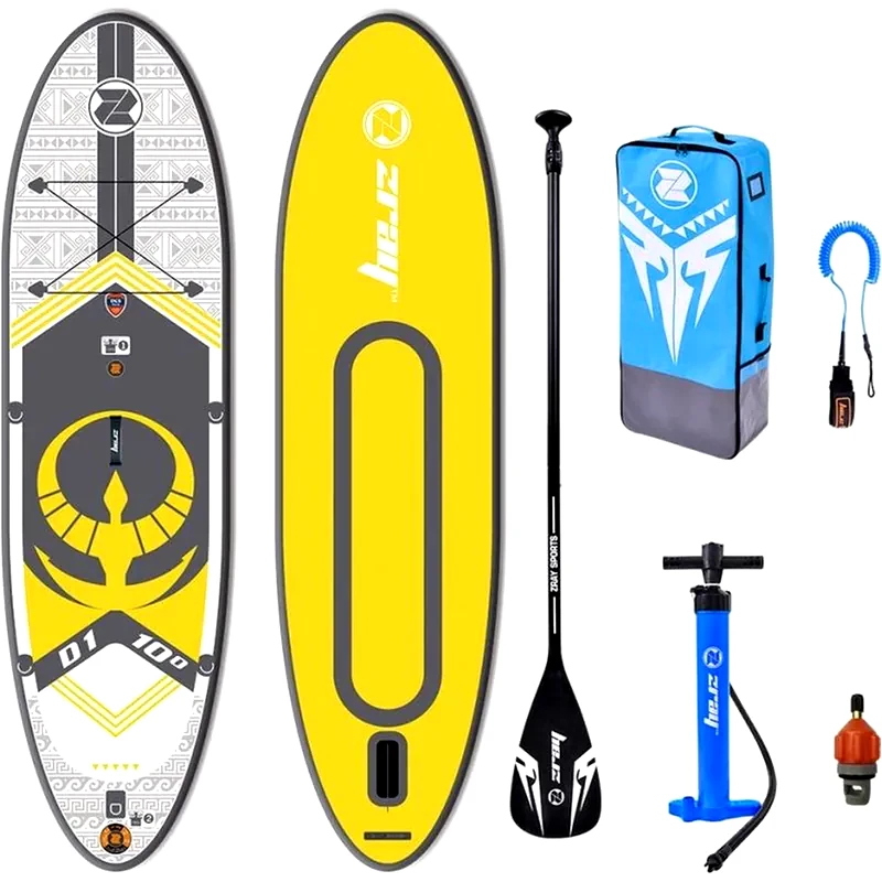 ZRAY Φουσκωτή Σανίδα SUP ZRAY 305 x 81 cm - Λευκό/Γκρι/Κίτρινο