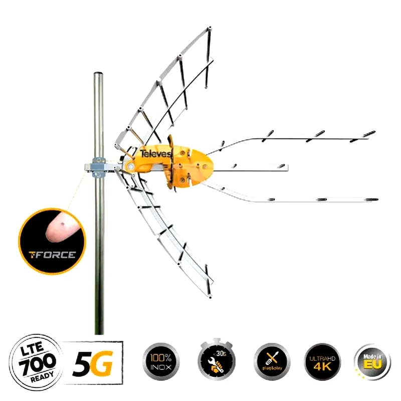 TELEVES Εξωτερική Κεραία Televes 148920 Ellipse T-Force 5G - Πορτοκαλί