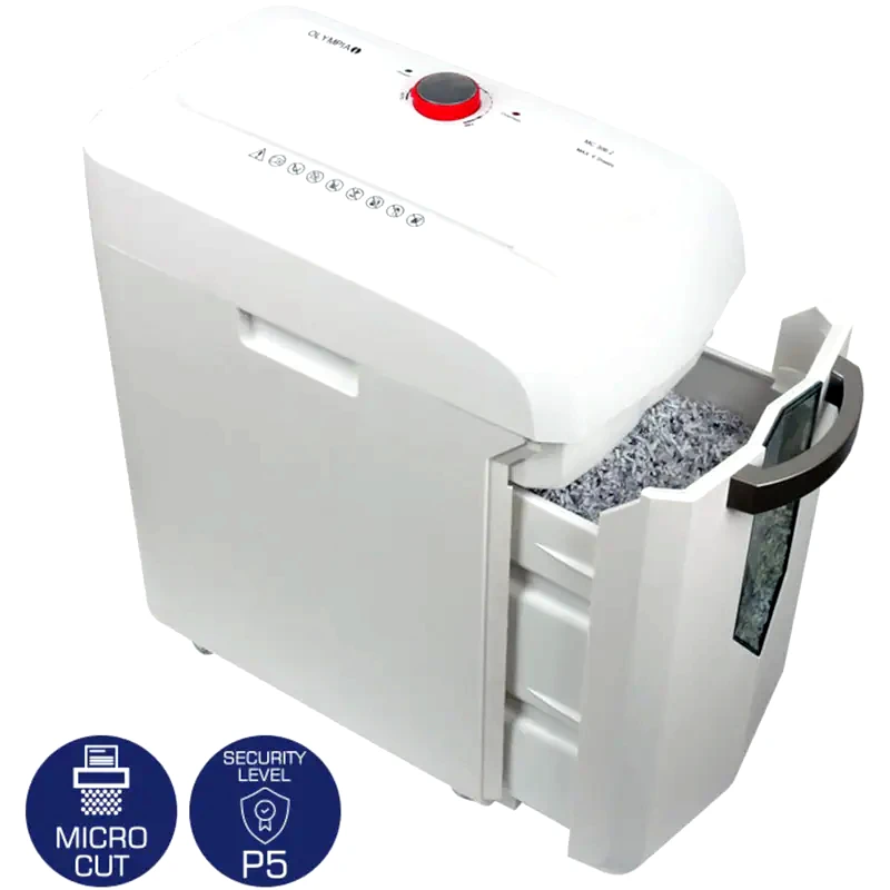 OLYMPIA Επαγγελματικός καταστροφέας εγγράφων Olympia CC 310.4 Cross Cut P4 – 10 x A4 – 19L