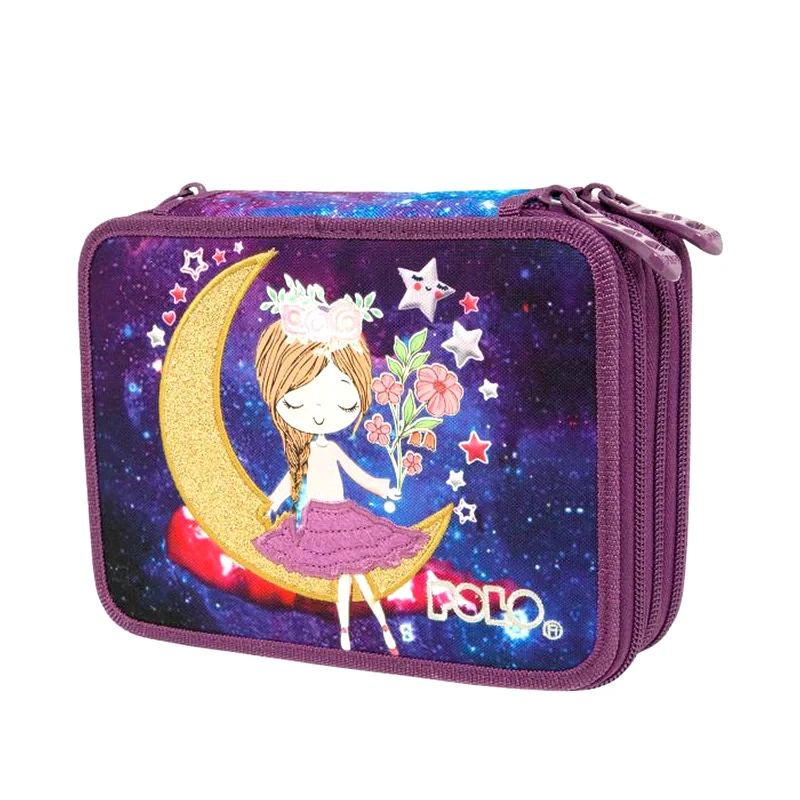 POLO Κασετίνα Παραλληλόγραμμη Polo Rolling Moon Girl