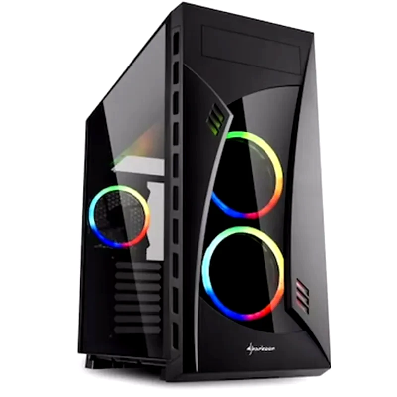 SHARKOON Κουτί Desktop Sharkoon Night Shark Midi ATX Tower - Μαύρο