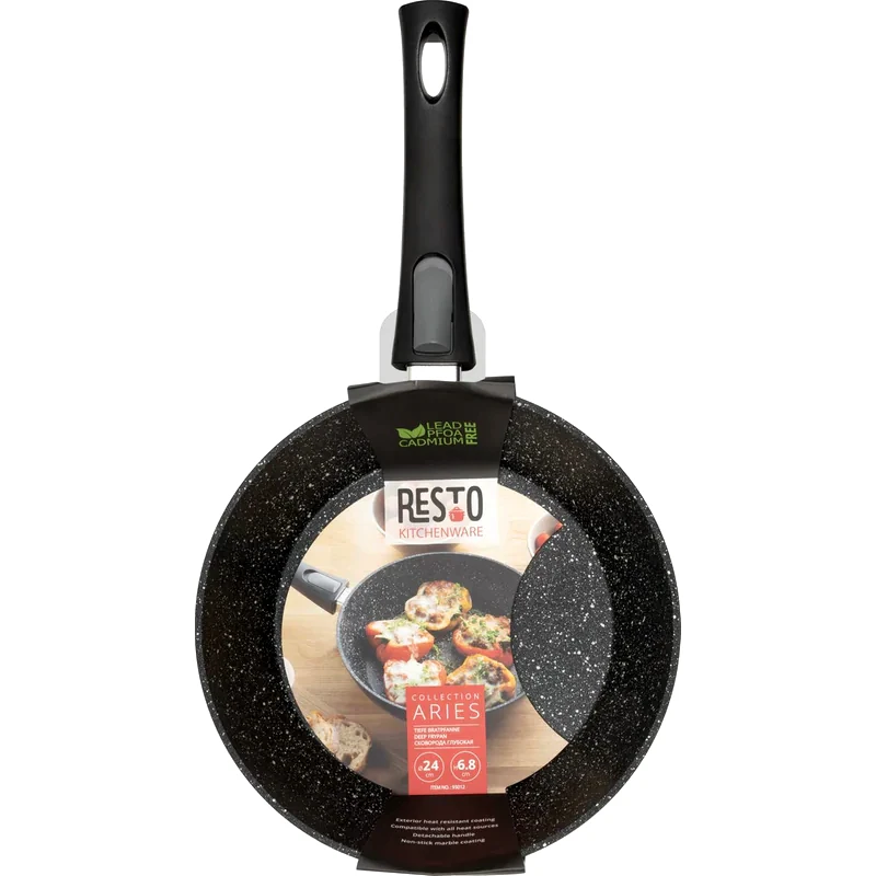RESTO Αντικολλητικό Τηγάνι RESTO Aries 93012 από Αλουμίνιο 24 cm