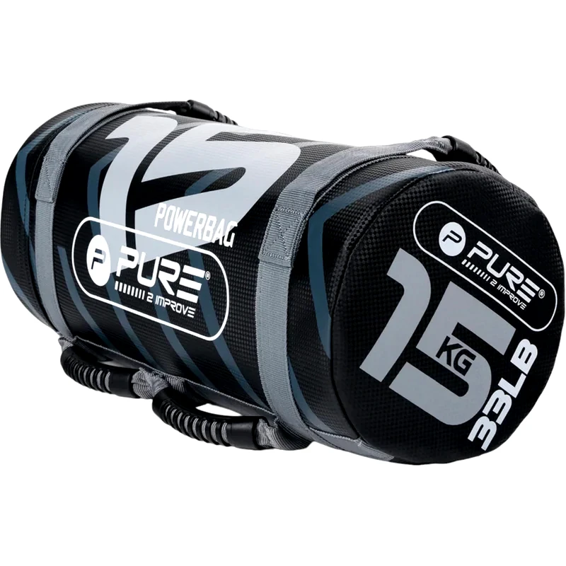 PURE2IMPROVE Power Bag 15kg Pure 2improve Heavy από PVC και PE - Μαύρο/Γκρι