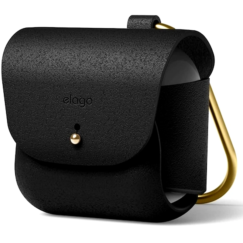 ELAGO Θήκη Ακουστικών Elago Leather Case EAP3LE-BK για Apple AirPods 3rd Gen - Black