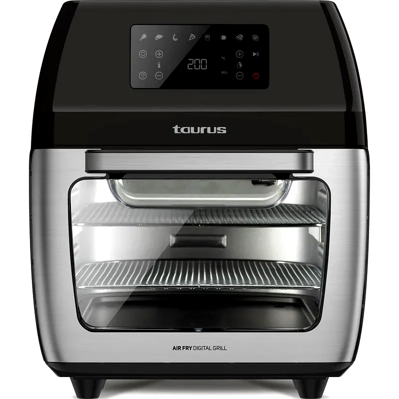 TAURUS TAURUS DIGITAL GRILL AF1700DX με Πόρτα 1700 W 12 L Inox Φριτέζα Αέρος