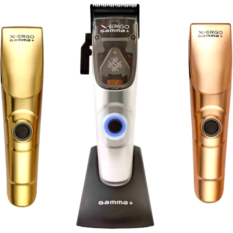 GAMMA Επαγγελματική Κουρευτική Μηχανή GAMMA PIU X-ERGO (HCGPXERGOMS) με 8 Χτενάκια