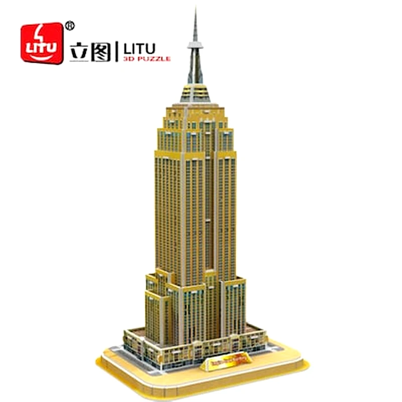 LITU 3D Παζλ Litu Series Empire State Building Litu C048H (55 Pcs)
