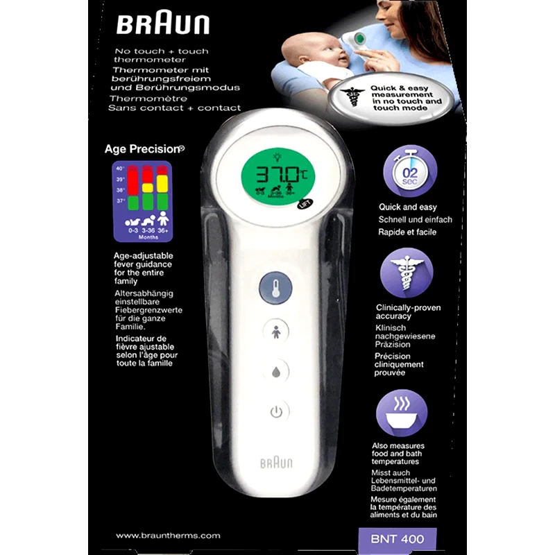 BRAUN Ψηφιακό Θερμόμετρο Μετώπου Braun BNT400WE