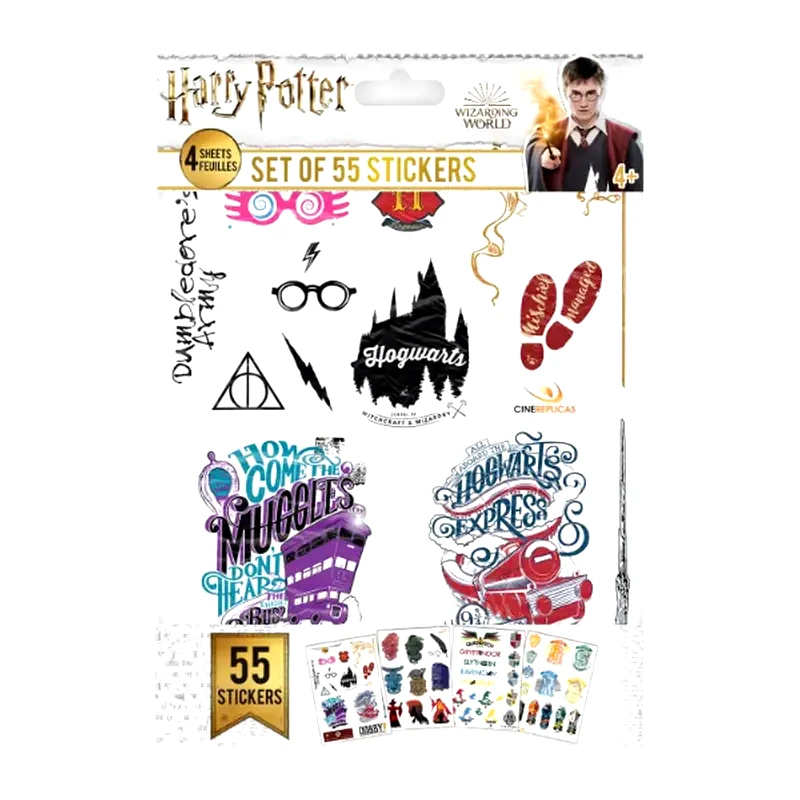 CINEREPLICAS Αυτοκόλλητα Cinereplicas Harry Potter (55 Τεμάχια)