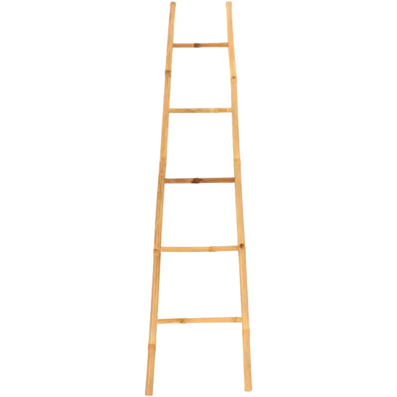 SPITISHOP Κρεμάστρα Σκάλα Spitishop από Μπαμπού 40x2.5x150 cm - Καφέ