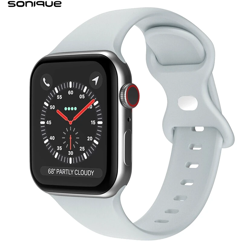 Λουράκι Σιλικόνης για Apple Watch 41mm - Ανοιχτό Γκρι