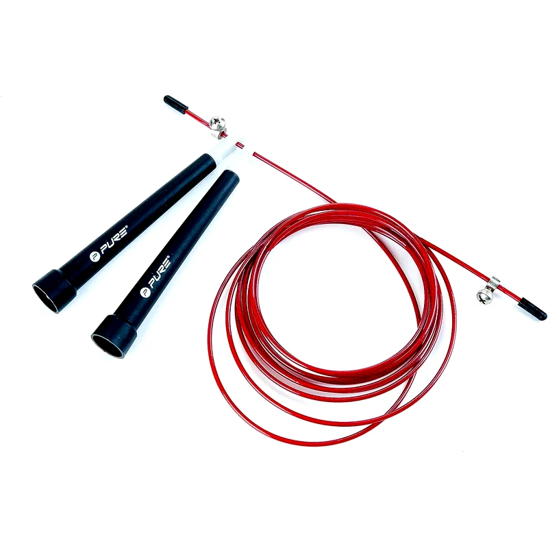 PURE2IMPROVE Σχοινάκι Γυμναστικής Pure2Improve Speed Rope 285 cm - Κόκκινο/ Μαύρο