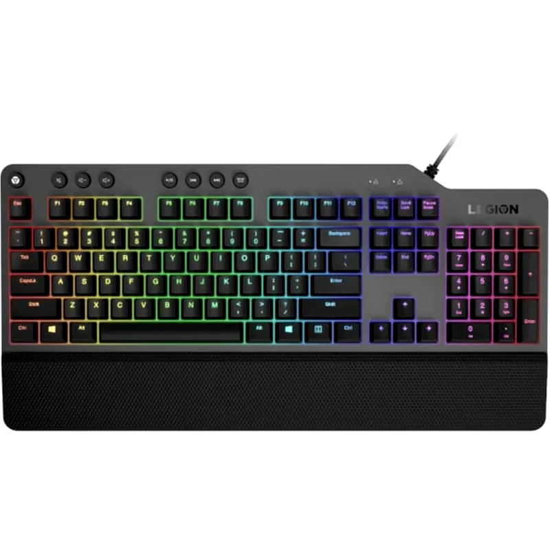 LENOVO Lenovo Legion K500 Gaming Μηχανικό Ενσύρματο Πληκτρολόγιο με Outemu Red διακόπτες και RGB φωτισμό Γκρι (US)