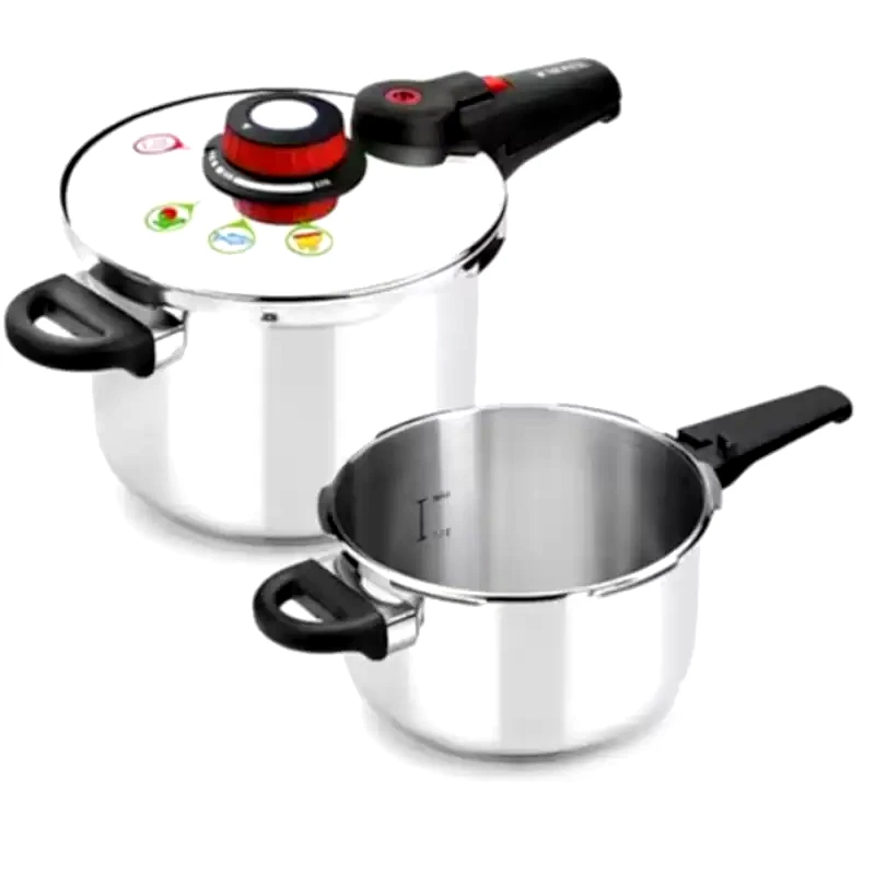 MONIX Σετ Χύτρες Ταχύτητας MONIX M570005 Set Quattro 2 τμχ Inox