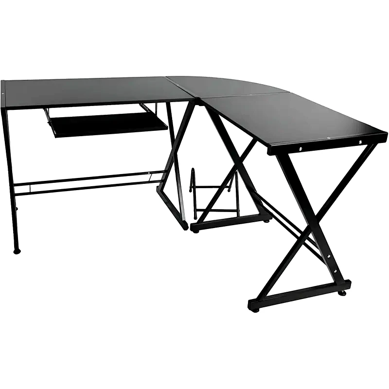 HOPPLINE Γραφείο Γωνιακό Hoppline από MDF 250x170cm - Μαύρο