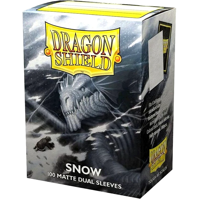 DRAGON SHIELD Dragon Shield Sleeves Standard Size - Matte Dual Snow (100 Sleeves)