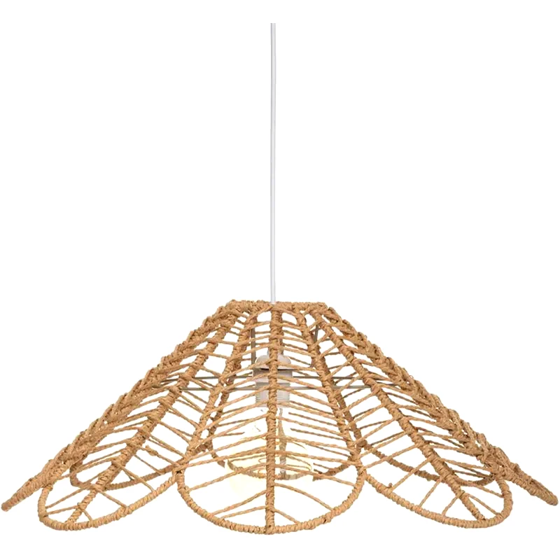 SPITISHOP Φωτιστικό Οροφής Μονόφωτο Spitishop 178910 Μεταλλικό/Χάρτινο - Μπεζ