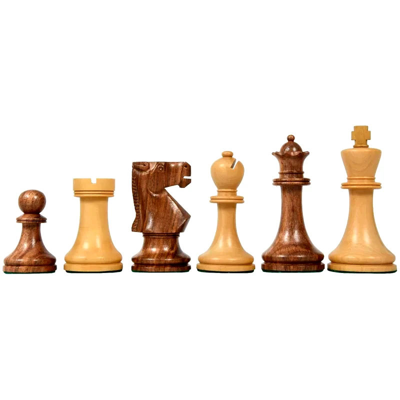 VIJAYA ENTERPRISES Old Vintage 95mm Shishman Chess Pieces