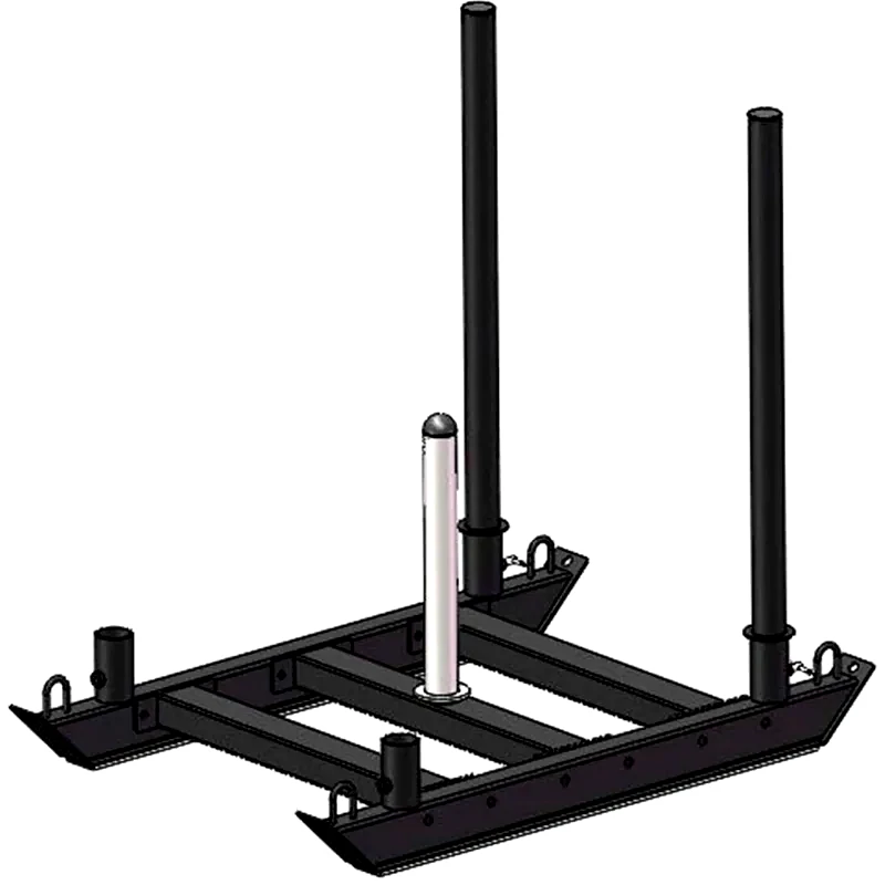 Έλκηθρο Προπόνησης Amila από Σίδερο 104x70x98 cm - Μαύρο