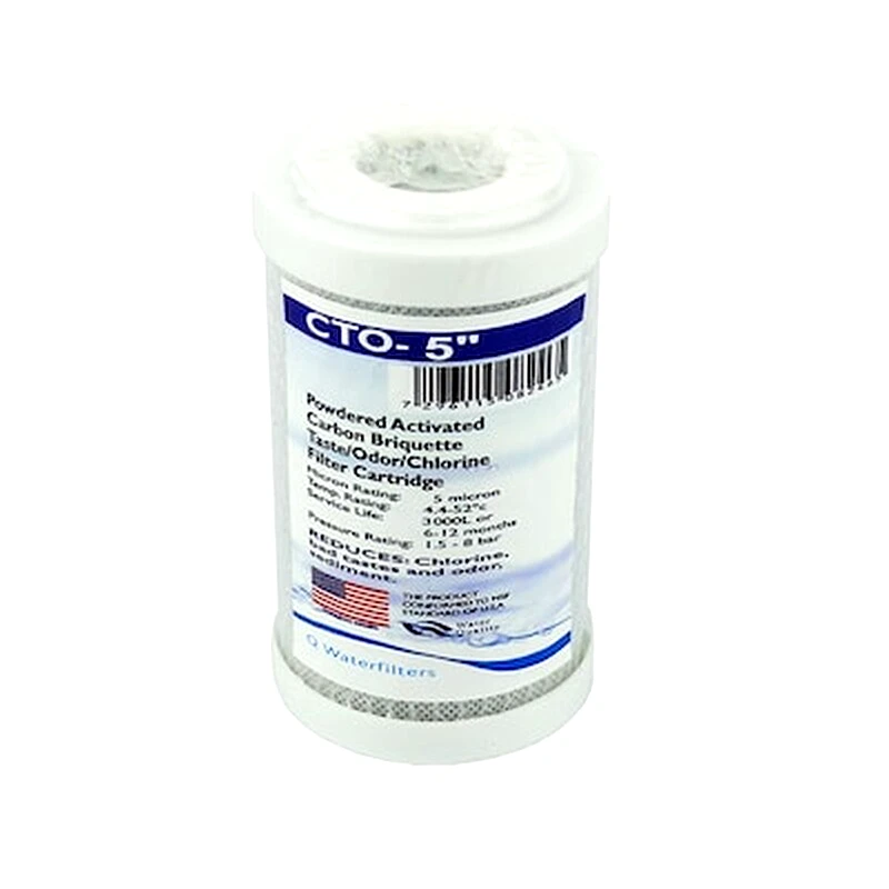 QWATERFILTERS Ανταλλακτικό Φίλτρο Ενεργού Άνθρακα 5 Cto-5 Micron