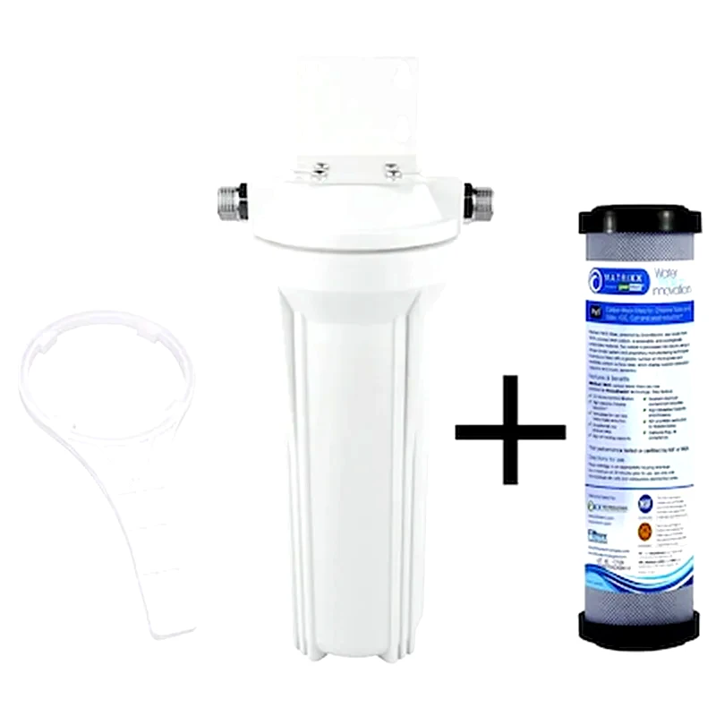 QWATERFILTERS Φίλτρο Κάτω Πάγκου 1/2 Λευκό + Matrikx Pb1 0,5 Micron