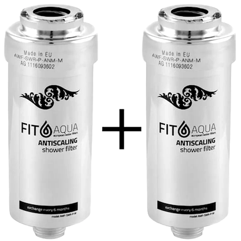 FIT AQUA Φίλτρο Μπάνιου - Ντουζ Inox Fitaqua 1+1