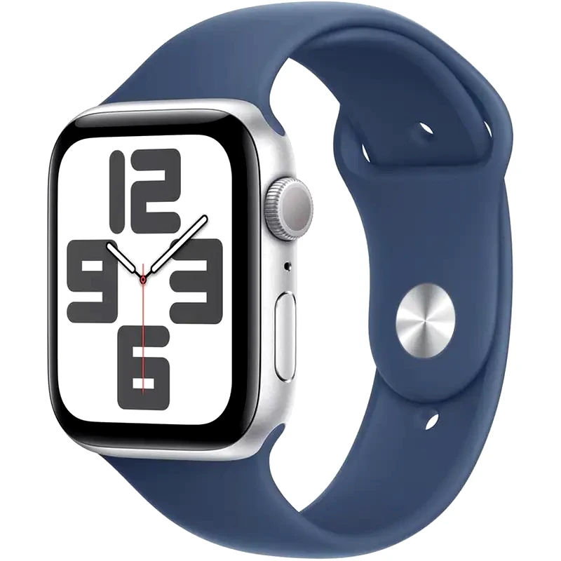 APPLE Apple Watch SE GPS 40mm - Silver Aluminium Case with Denim Sport Band - M/L