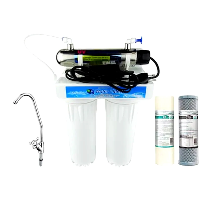 QWATERFILTERS Φίλτρο 3-σταδίων Κάτω Πάγκου Uv Απολύμανση Quc2-uv 1μm
