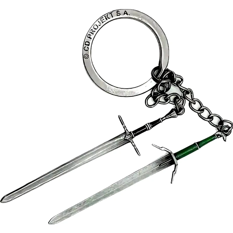 GOOD LOOT Μπρελόκ Good Loot The Witcher III Geralt Two Swords - Ασημί