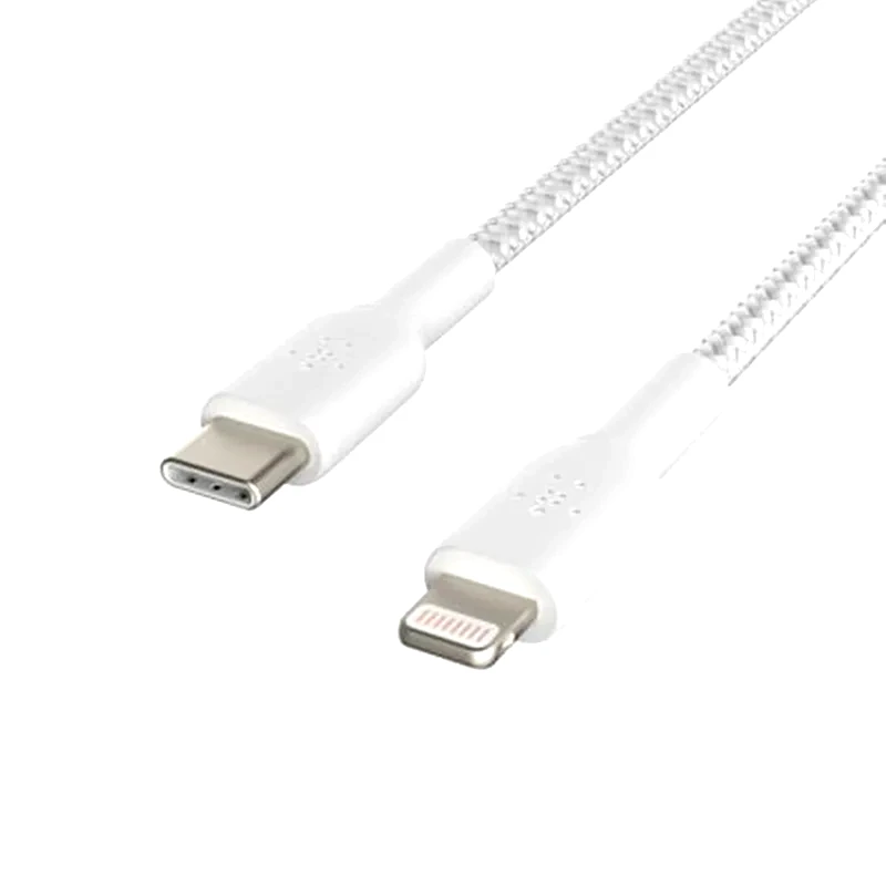 BELKIN Καλώδιο δεδομένων Belkin Braided Lightning to Usb-C 1m - White