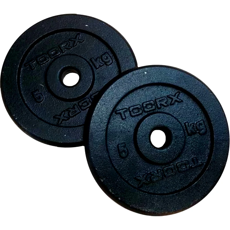 TOORX Δίσκος Toorx 5 kg για Μπάρα Ø25mm Μεταλλικός από Μαντέμι