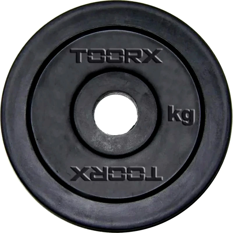 TOORX Δίσκος Toorx 5 kg για Μπάρα Ø25mm Πλαστικός με Επικάλυψη Καουτσούκ