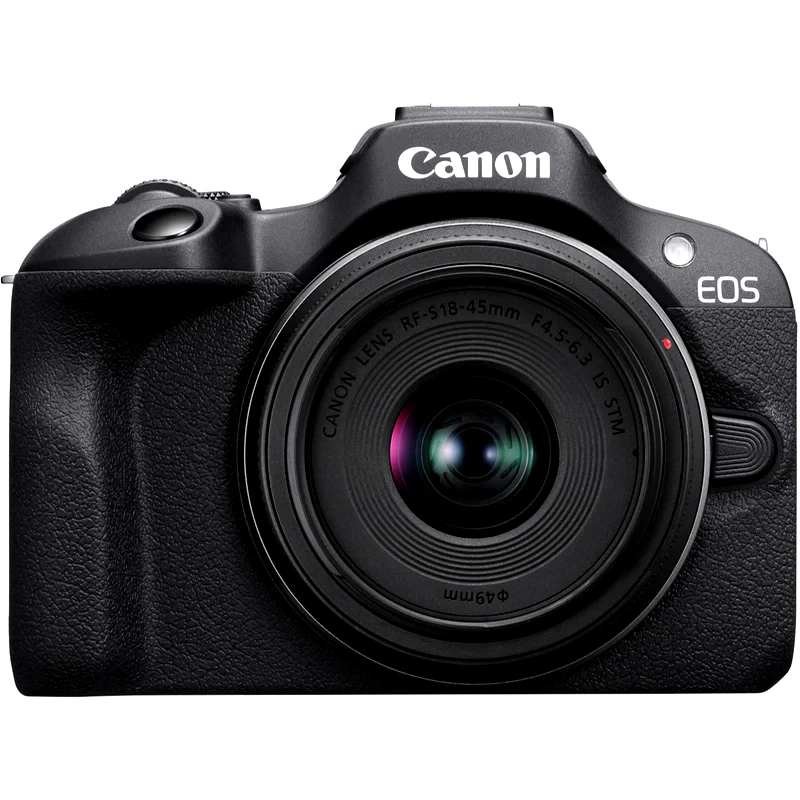 CANON Φωτογραφική Μηχανή Mirrorless Canon EOS R100 Φακός Canon RF-S 18-45mm f4.5-6.3 IS STM - Μαύρο