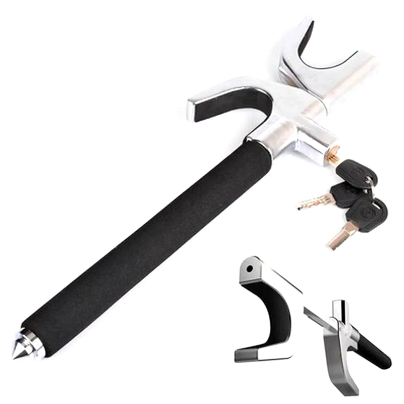 OEM Extra Heavy Duty Κλειδαριά Για Το Τιμόνι Αυτοκινήτου – Αντικλεπτικό Μπαστούνι Ασφαλείας Με Θραύστη Κ