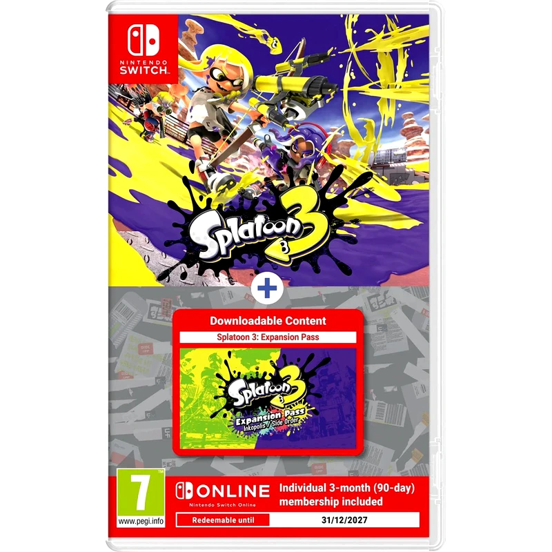 Splatoon 3 + Expansion Pass + 3 Μήνες NSO - Nintendo Switch