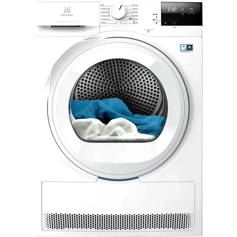 ELECTROLUX ELECTROLUX EW7D283VE 8kg με Αντλία Θερμότητας Λευκό Στεγνωτήριο Ρούχων