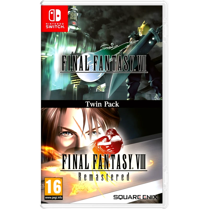 SQUARE ENIX Final Fantasy VII Final Fantasy VIII Remastered Twin Pack (Code in a Box) - Nintendo Switch