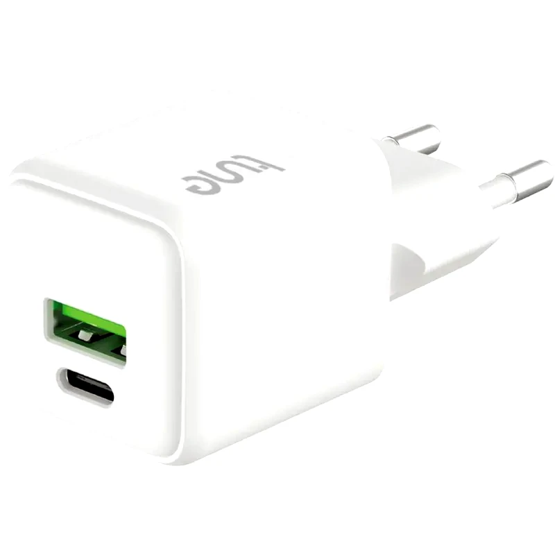 TUNE Φορτιστής Πρίζας Tune USB-C/USB-A 20W - White