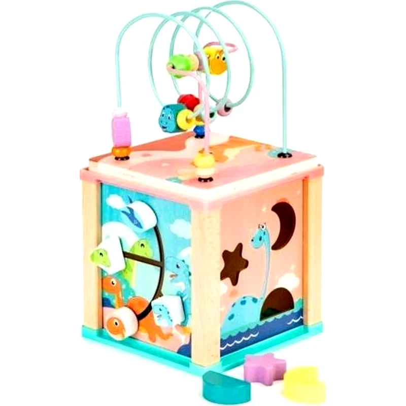 ECOTOYS Eκπαιδευτικό Παιδικό Ecotoys Κύβος Με Πίνακα Hm015471 -15.5x15.5x31cm